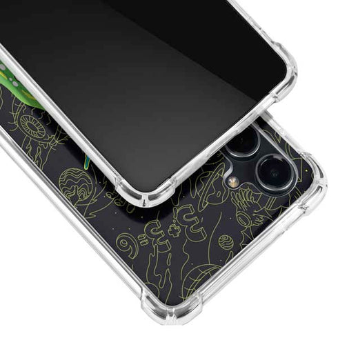 Adult Swim Rick and Morty Portal Travel Galaxy S23 FE Clear Case